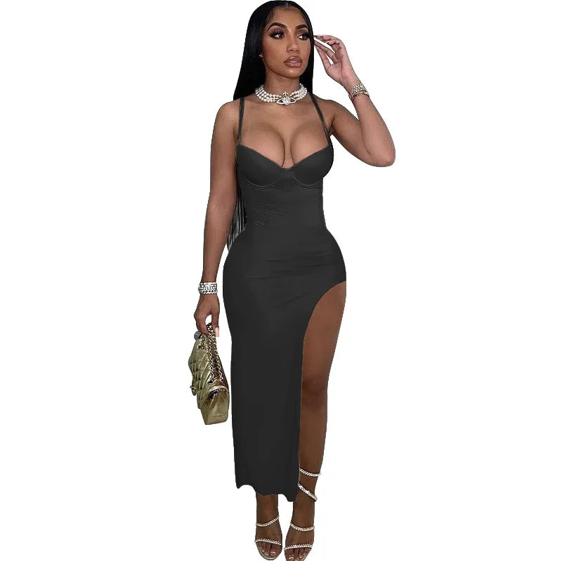 Spifore Sexy One Piece Women Jumpsuits For Party Club Pencil Pants Strapless Skinny Summer Rompers Black Streetwear Clothing